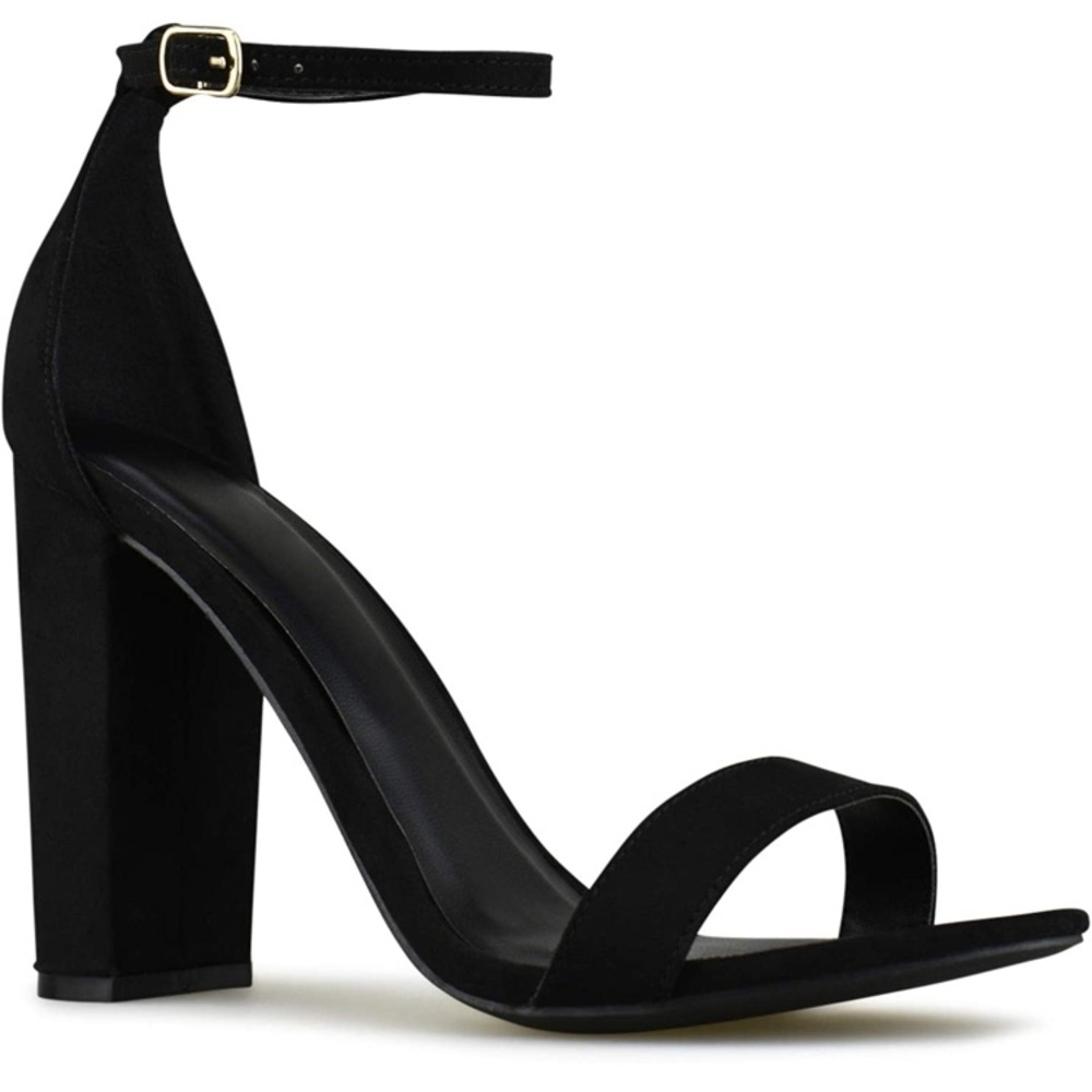 (1697) Wild Diva Women's High Chunky Block Heel Pump Dress Heeled Sandals NWOT - Picture 4 of 5